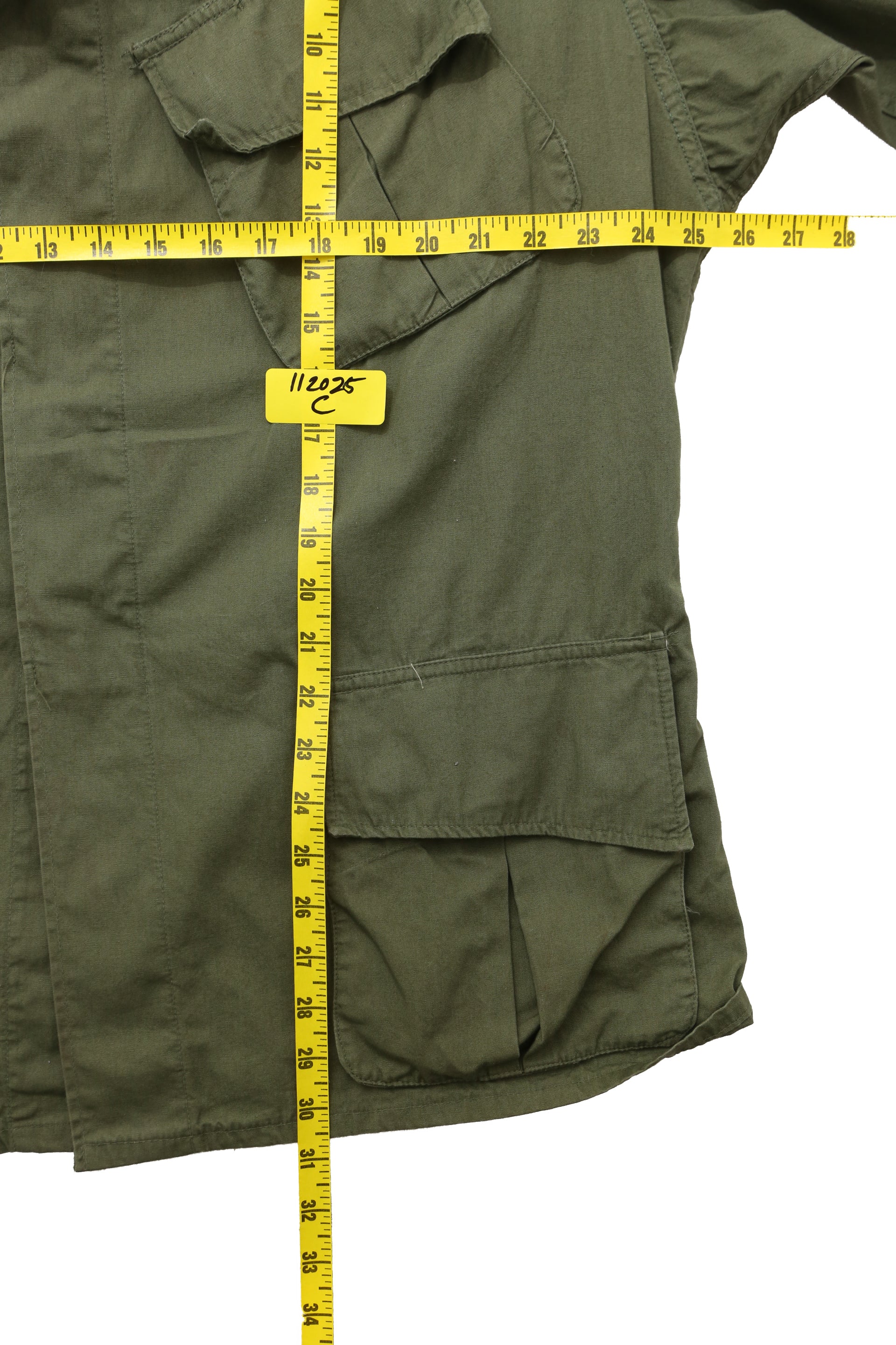 1982 Army Olive Green Vietnam War Era Jacket - Image 4