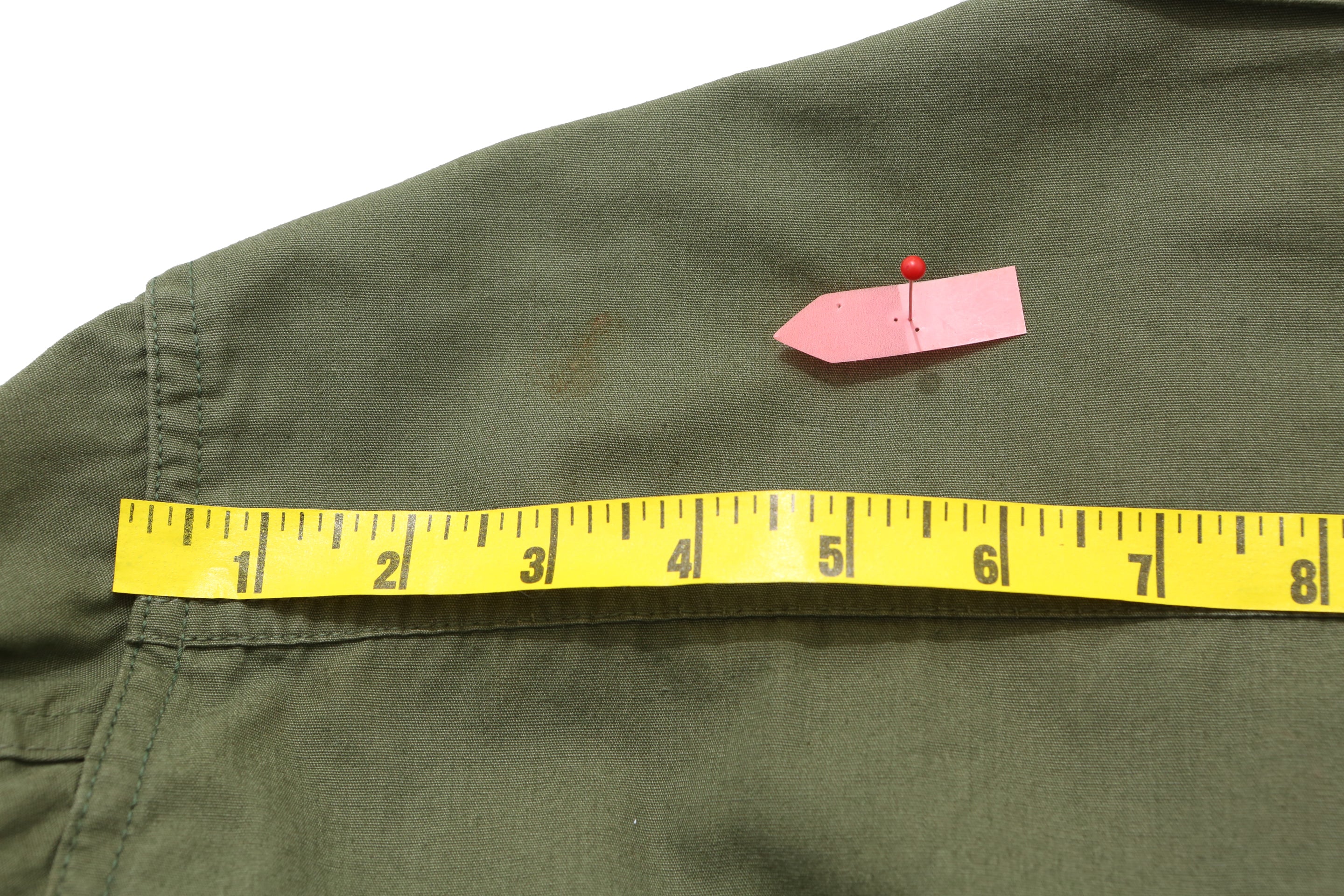 1982 Army Olive Green Vietnam War Era Jacket - Image 7