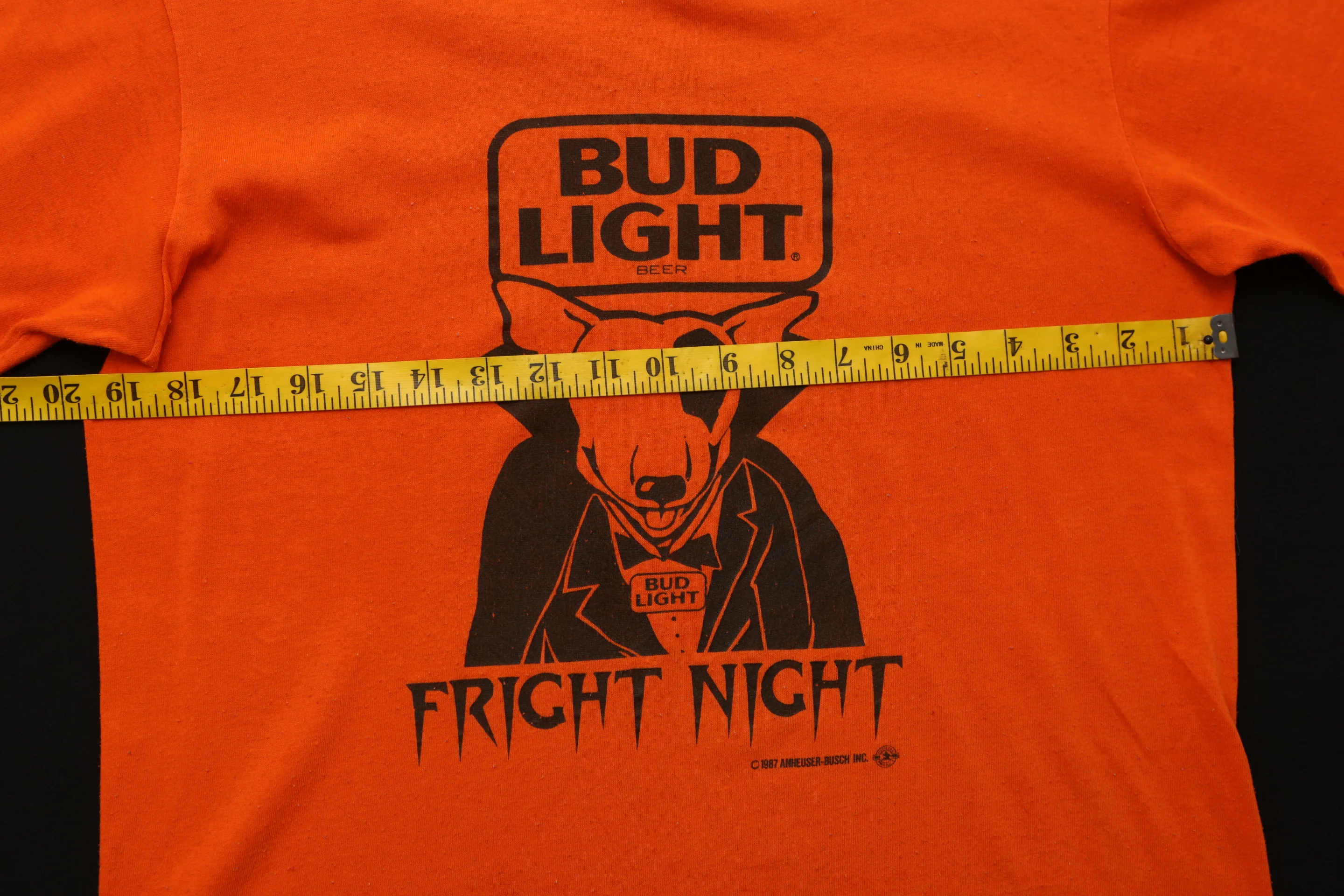 1987 Bud Light Halloween Graphic Shirt - Image 7