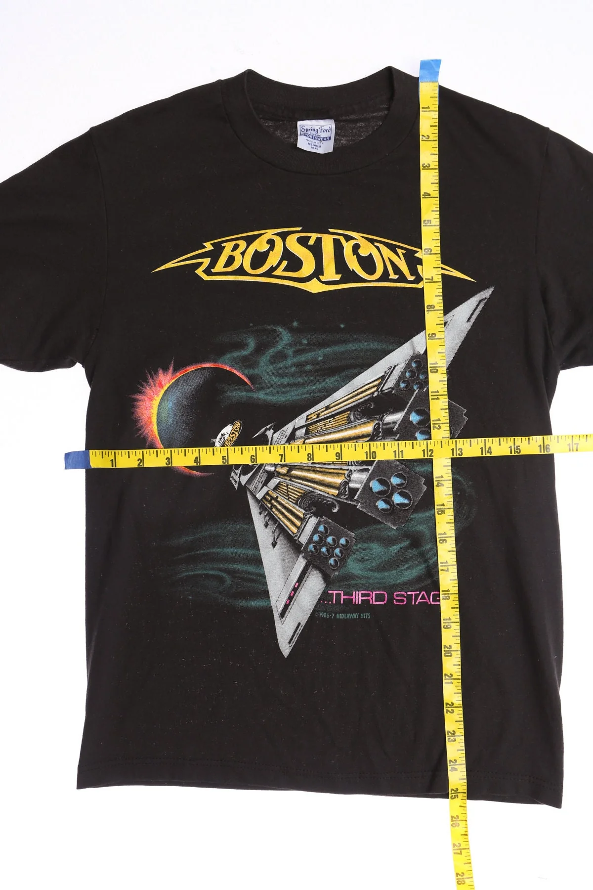 Boston Third Stage Black Graphic T-shirt - Image 4