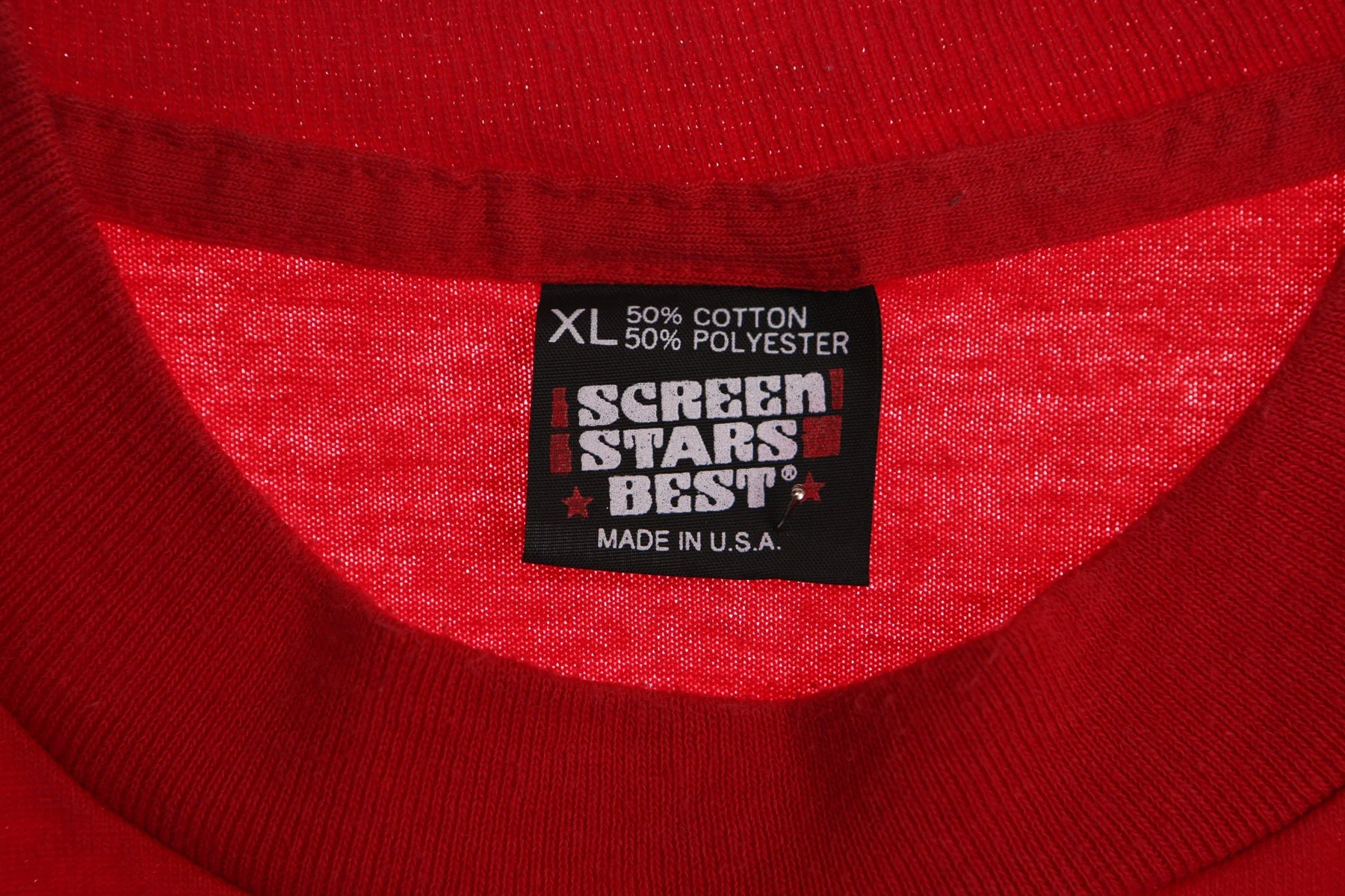 Chicago Bulls 1991 NBA World Champions Red Embroidered T-shirt - Image 3