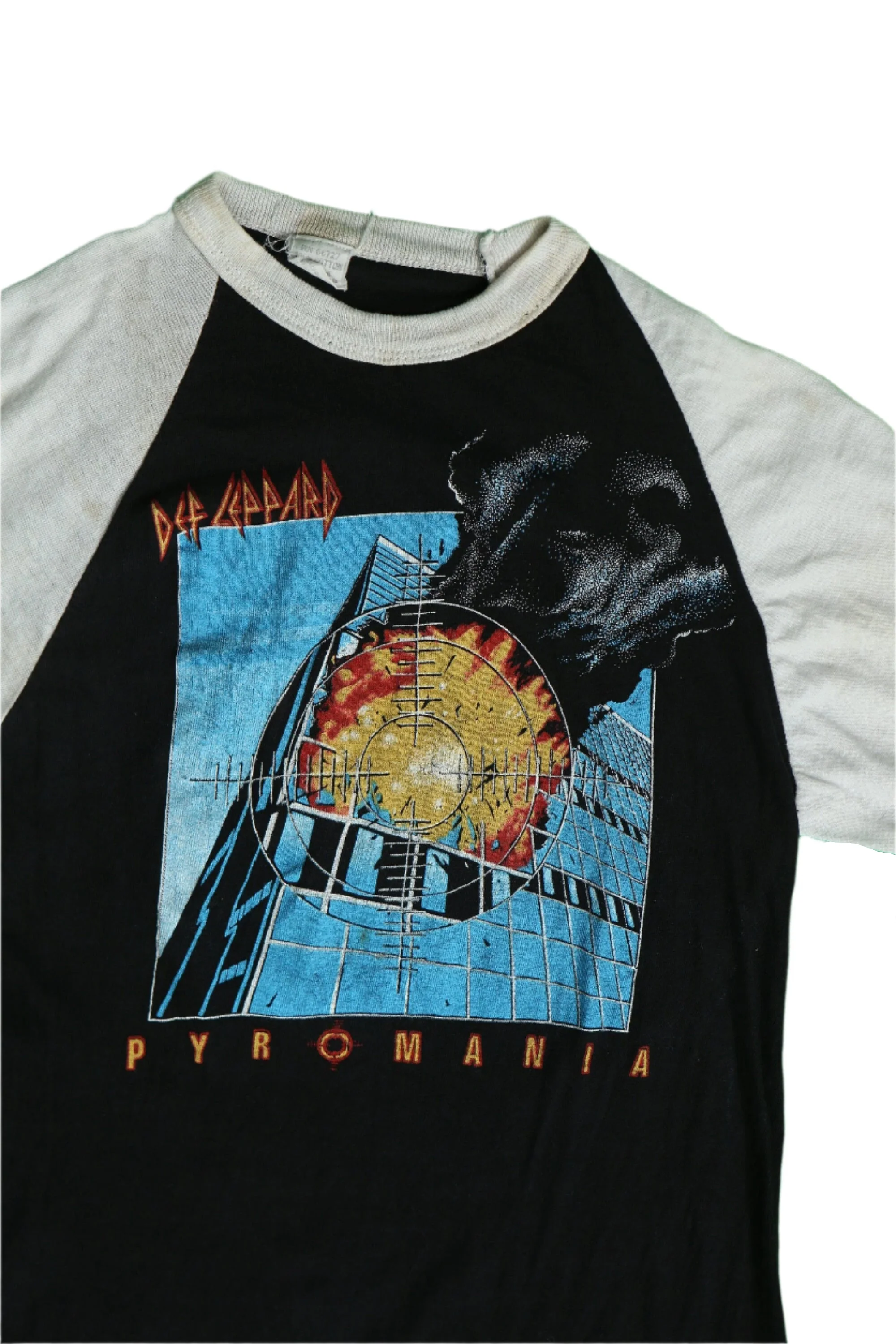 Def Leppard "Pyromania" Baseball Shirt - Image 3