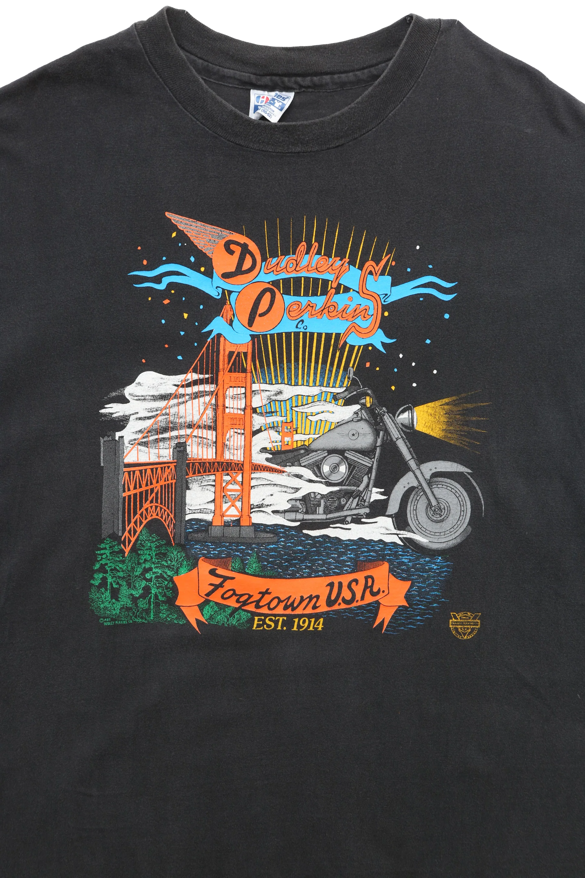 Harley Davidson Fogtown USA Graphic T-shirt - Image 3