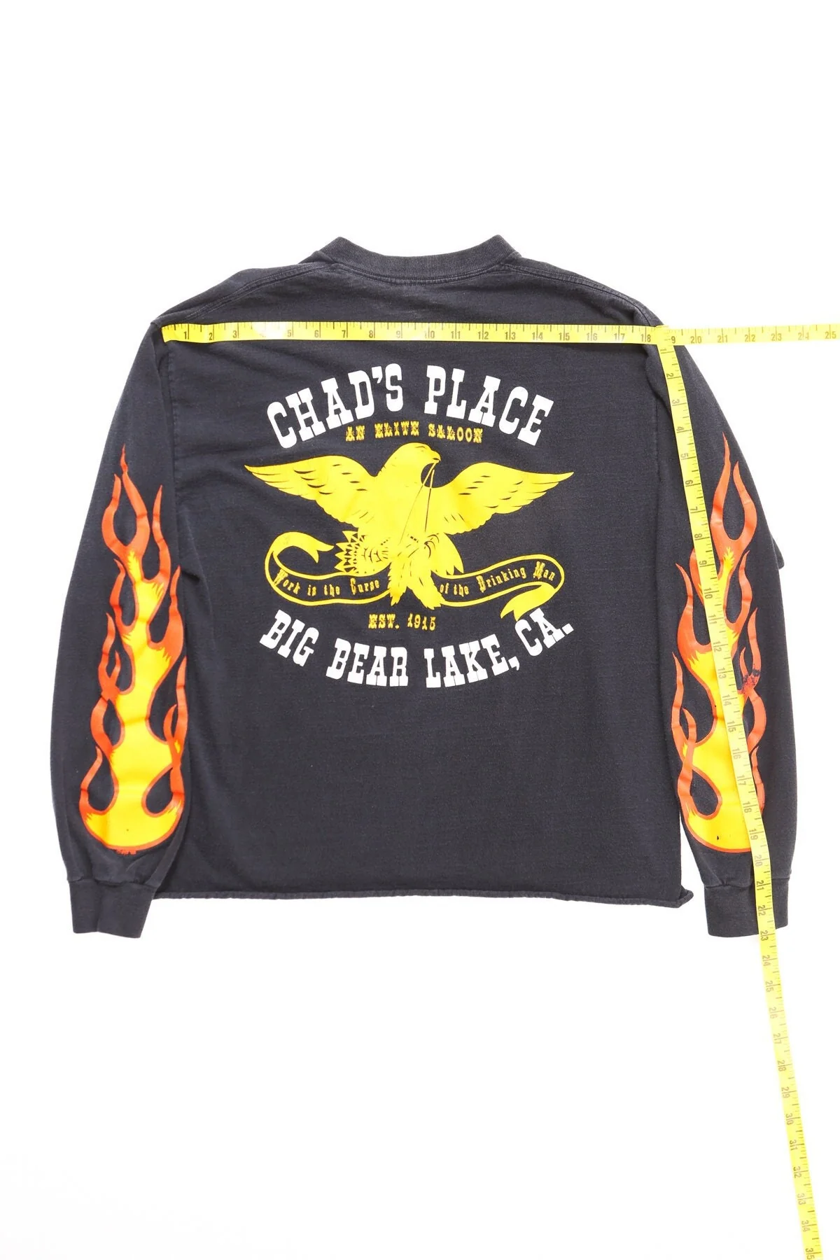 Vintage Biker "Chad's Place" Long Sleeve Shirt - Image 4
