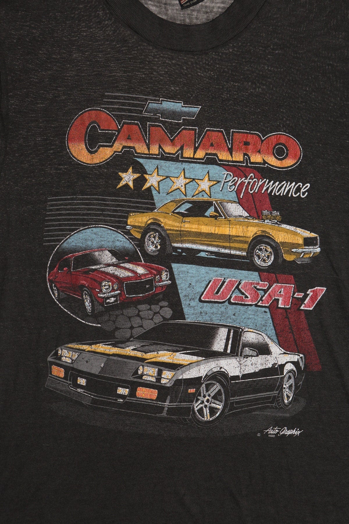 Vintage Camaro USA-1 Graphic T-shirt - Image 2