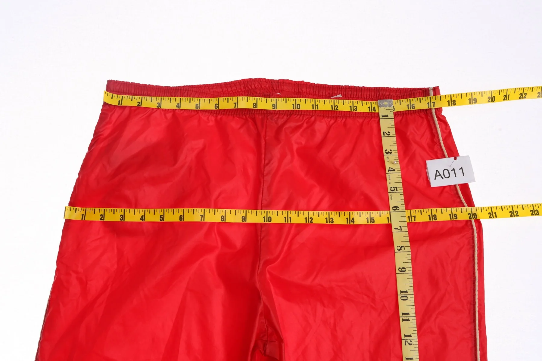 Vintage Levi's Red Nylon Windbreaker Pants - Era 70's - 80's - Image 3