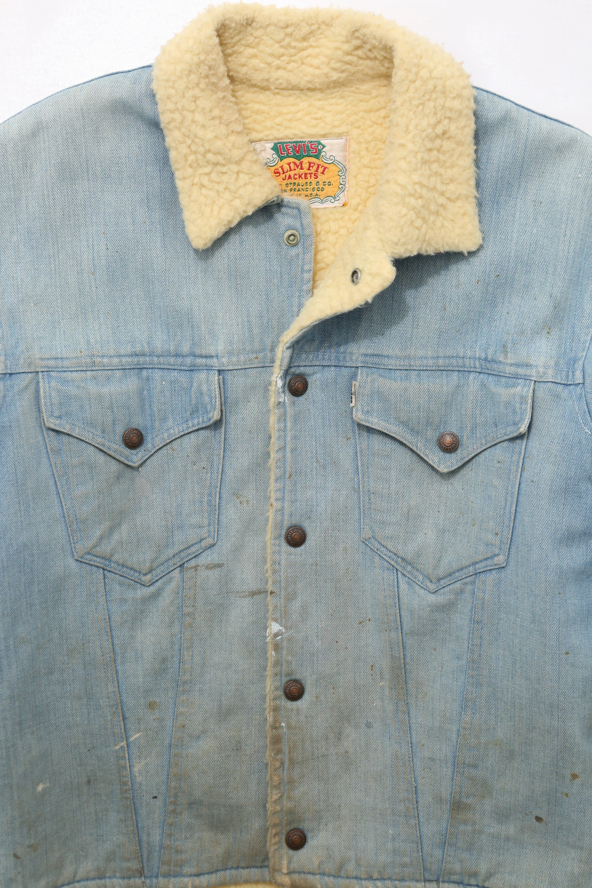 Vintage Levis Sherpa "White Tab" Trucker Jacket - Image 3