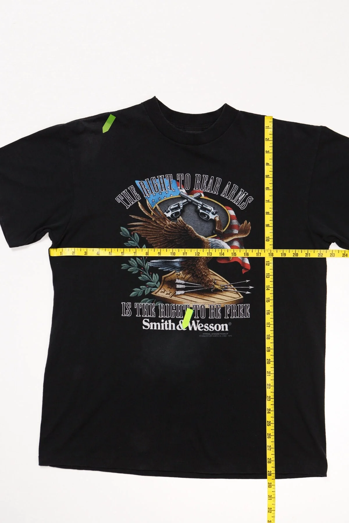 Vintage 3D Emblem Smith and Wesson T-Shirt - Image 4