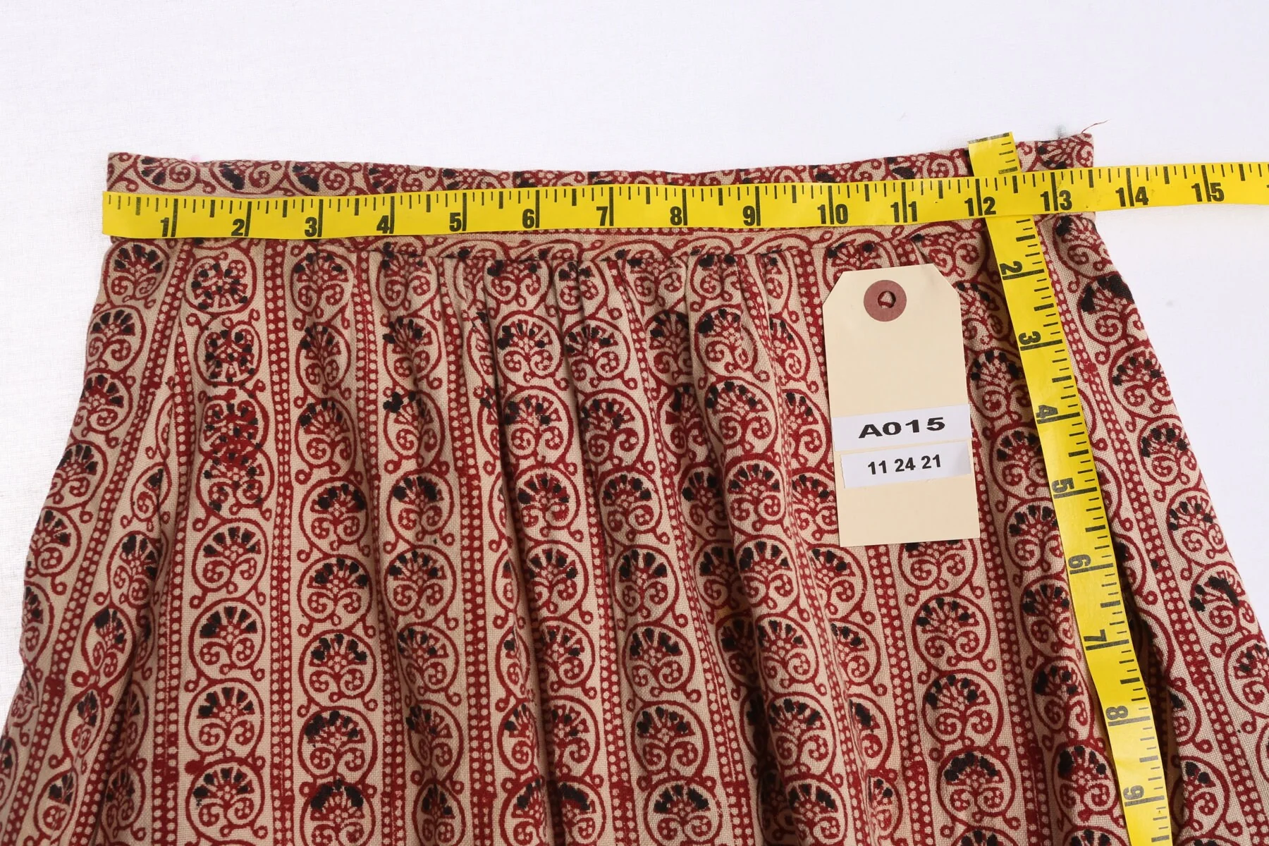 Vintage Women Cotton Brown Bohemian Skirt - Image 3