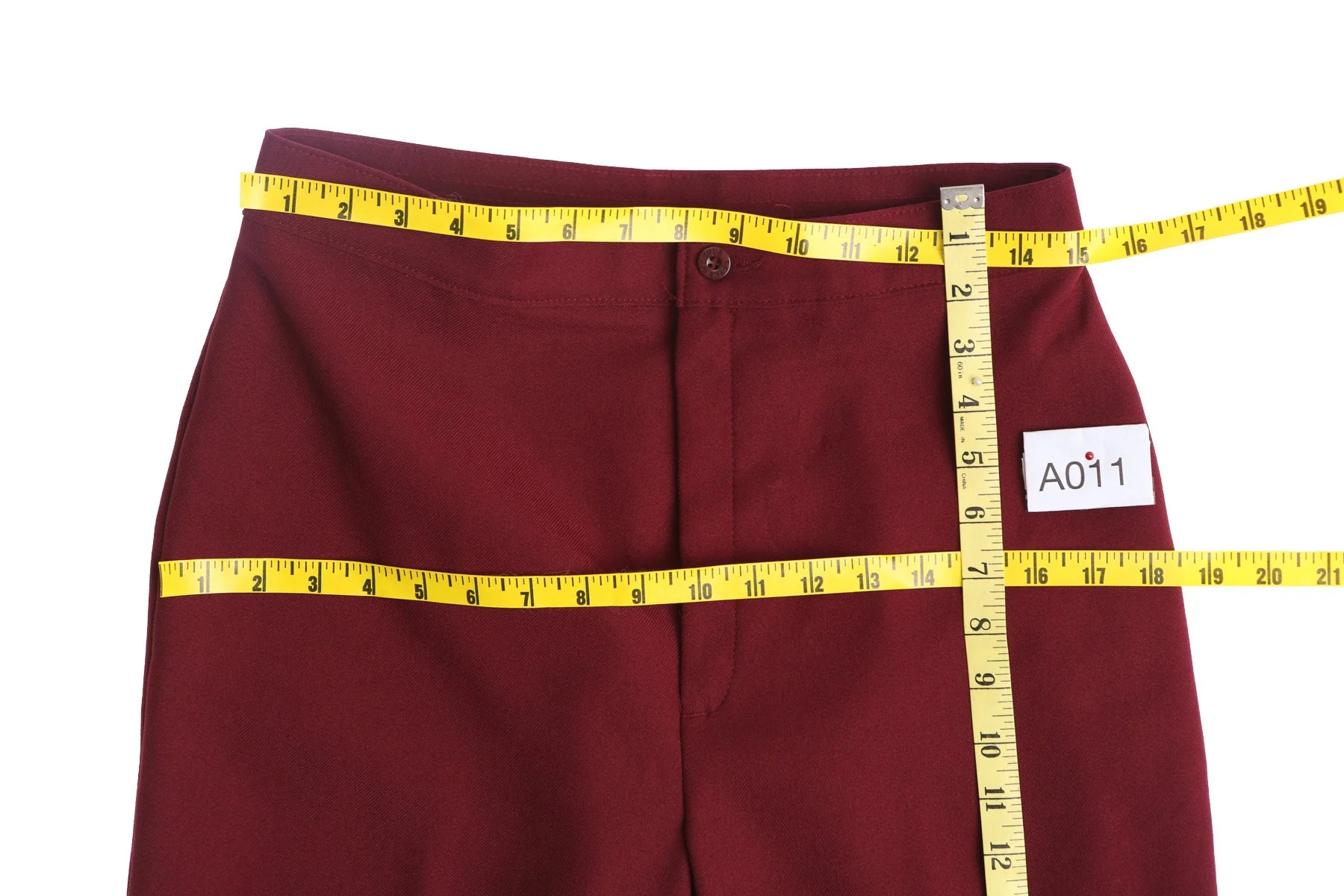 Women Levi's Red Polyester Casual Pants - Era 70's - 80's - Image 4