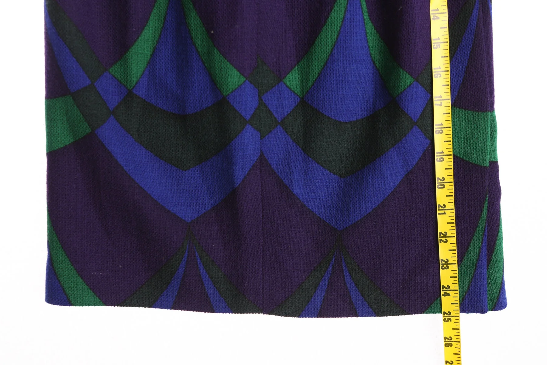 Y2K Women Purple Two Piece Geometric Print Suit - Image 3